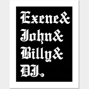 X the band: Experimental Jetset style Posters and Art